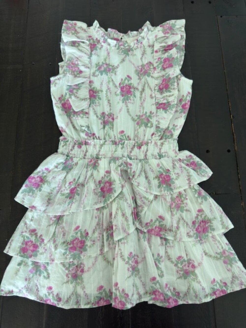 NWOT Loveshackfancy Girls Floral Decker Dress Size - 8/9Y